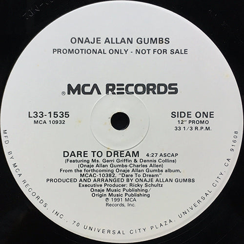 ONAJE ALLAN GUMBS // DARE TO DREAM (4:27)