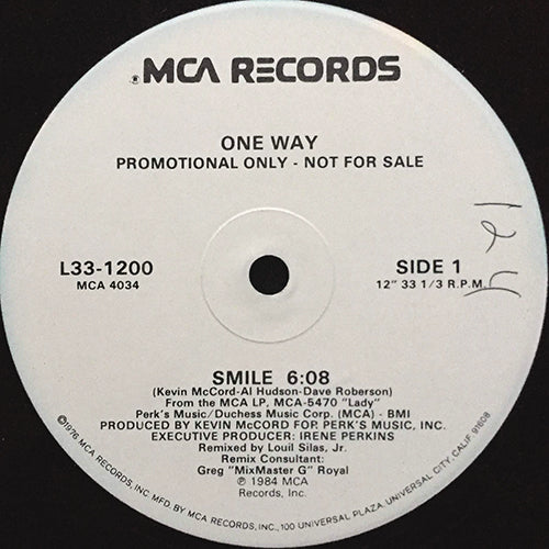 ONE WAY // SMILE (8:10/6:08)