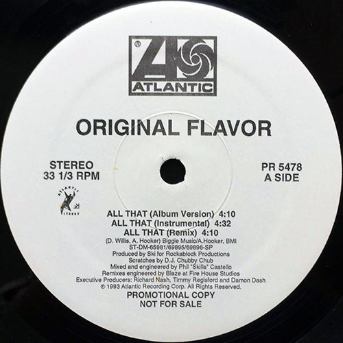 ORIGINAL FLAVOR // ALL THAT (4VER) / HIT (2VER)