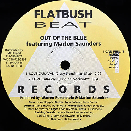 OUT OF THE BLUE feat. MARLON SAUNDERS // LOVE CARAVAN (3VER) / THE NIGHT IS YOUNG