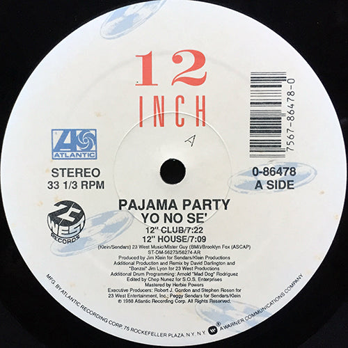 PAJAMA PARTY // YO NO SE (5VER)