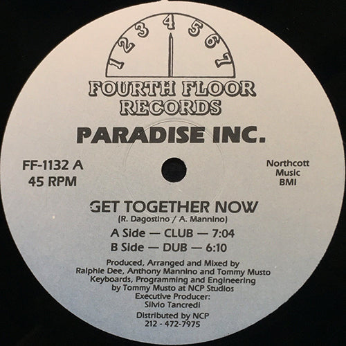 PARADISE INC. // GET TOGETHER NOW (CLUB) (7:04) / DUB (6:10)