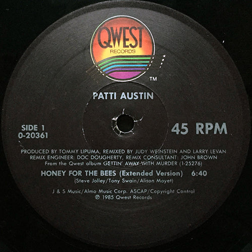 PATTI AUSTIN // HONEY FOR THE BEES (6:40) / INST (5:30) / HOT! IN THE FLAMES OF LOVE (3:59)