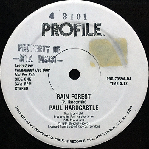 PAUL HARDCASTLE // RAIN FOREST (5:12) / SOUND CHASER (5:50)