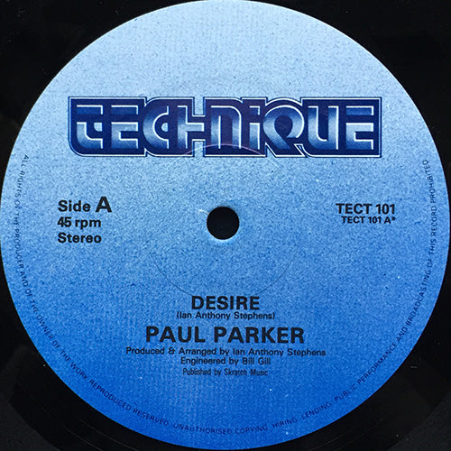 PAUL PARKER // DESIRE (ORIGINAL) / (HI ENERGY MIX)