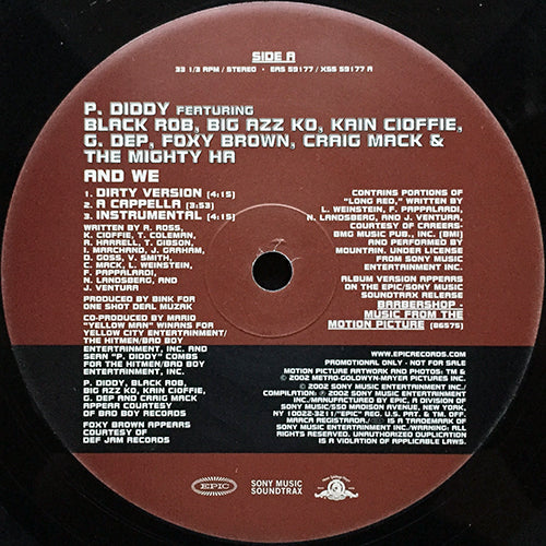 P. DIDDY feat. BLACK ROB. BIG AZZ KO. KAIN CIOFFIE. G DEP. FOXY BROWN. CRAIG MACK & THE MIGHTY HR / FABOLOUS feat. P. DIDDY & JAGGED EDGE // AND WE (4VER) / TRADE IT ALL PART 2 (VIDEO VERSION)