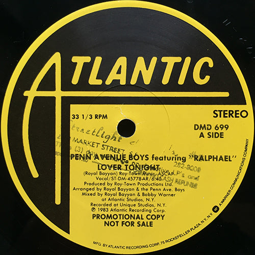 PENN AVENUE BOYS feat. RALPHAEL // LOVER TONIGHT (6:40/3:31) / INST (2:48)