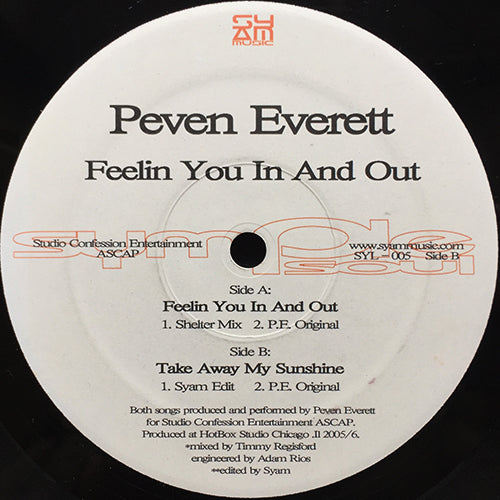 PEVEN EVERETT // FEELIN YOU IN AND OUT (2VER) / TAKE AWAY MY SUNSHINE (2VER)