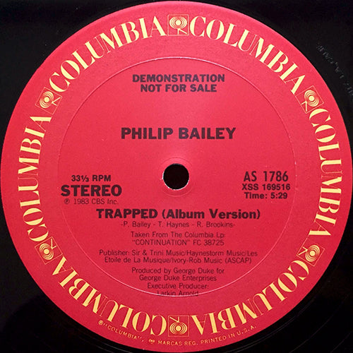 PHILIP BAILEY // TRAPPED (5:29/3:58)