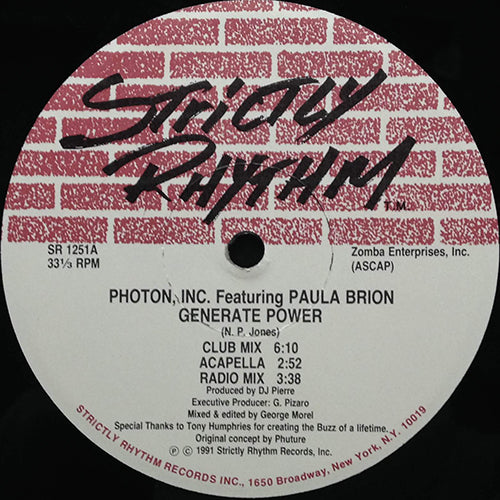 PHOTON, INC. feat. PAULA BRION // GENERATE POWER (5VER)