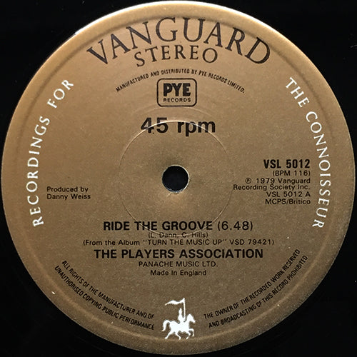 PLAYERS ASSOCIATION // RIDE THE GROOVE (6:48) / EVERYBODY DANCE (7:03)