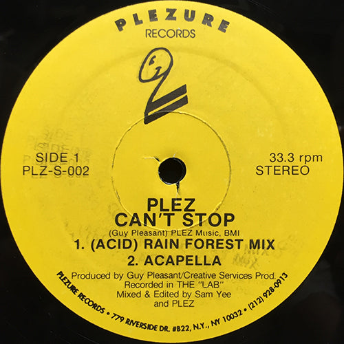 PLEZ // CAN'T STOP (3VER) / MISS THANG