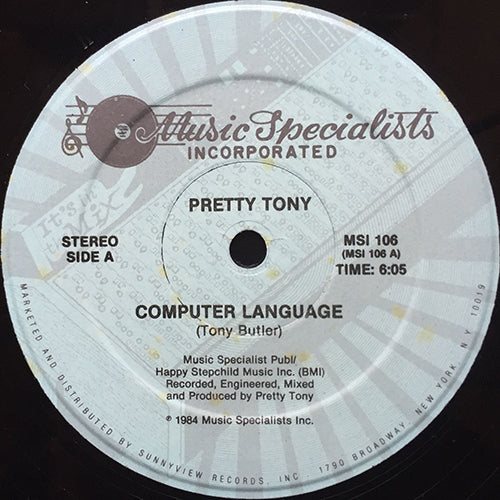 PRETTY TONY // COMPUTER LANGUAGE (6:05) / INST (6:20)