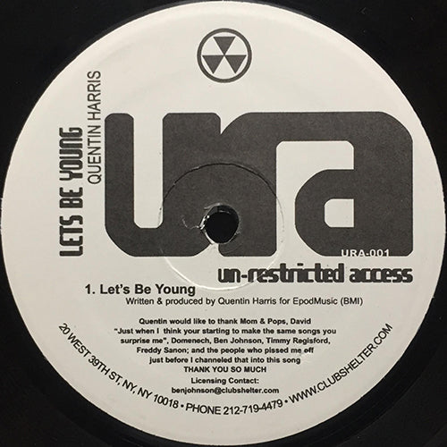 QUENTIN HARRIS // LET'S BE YOUNG
