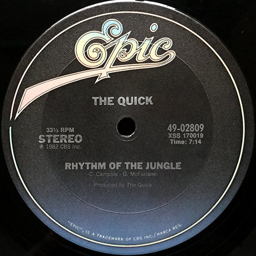 QUICK // RHYTHM OF THE JUNGLE (7:14) / TO PROVE MY LOVE (3:59)