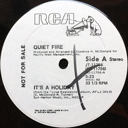 QUIET FIRE // IT'S A HOLIDAY (5:23)