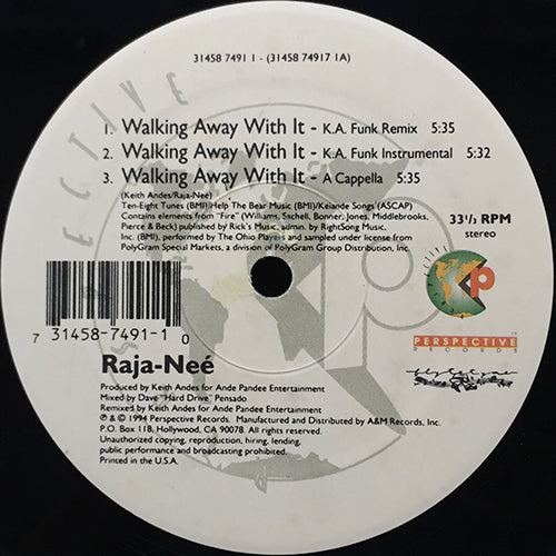 RAJA-NEE // WALKING AWAY WITH IT (4VER) / TAUNTED