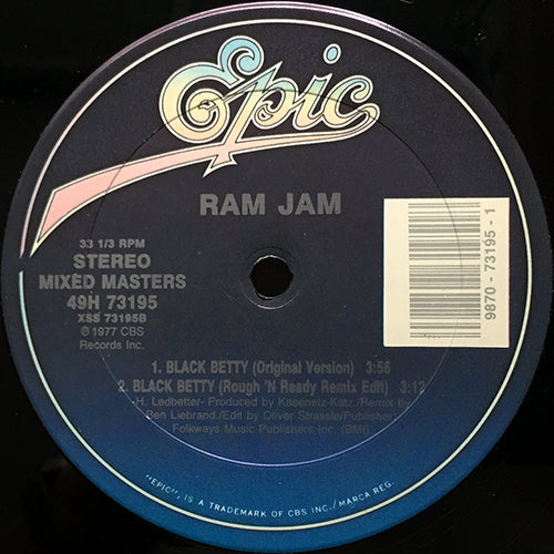 RAM JAM // BLACK BETTY (REMIX & ORIGINAL) (3VER)