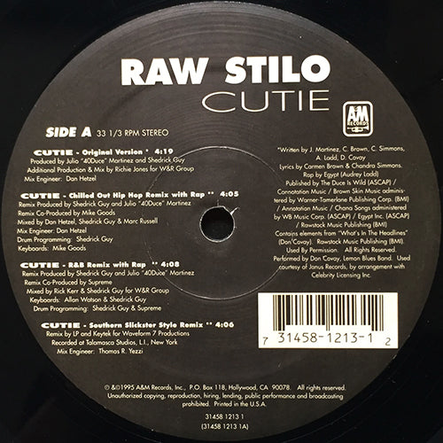 RAW STILO // CUTIE (8VER) – next records japan