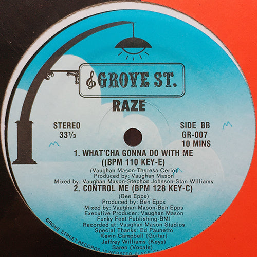 RAZE // LET THE MUSIC MOVE U (BPM 120 KEY-C) / GET DOWN (BPM 120 KEY-E) / WHAT'CHA GONNA DO WITH ME (BPM 110 KEY-E) / CONTROL ME (BPM 128 KEY-C)