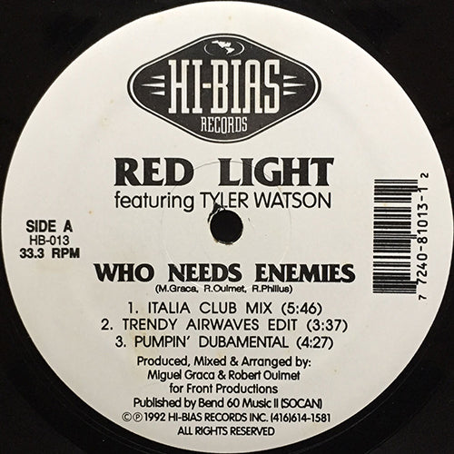RED LIGHT feat. TYLER WATSON // WHO NEED ENEMIES (REMIXES) (5VER)