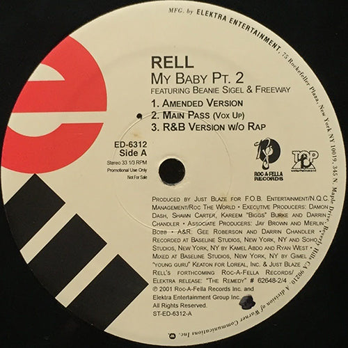 RELL feat. BEANIE SIGEL & FREEWAY // MY BABY PT. 2 (5VER)