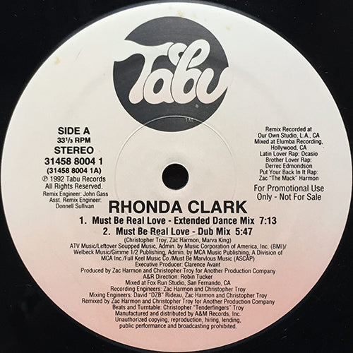 RHONDA CLARK // MUST BE REAL LOVE (4VER)