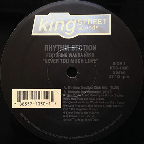 RHYTHM SECTION feat. WANDA NASH // NEVER TOO MUCH LOVE (4VER)