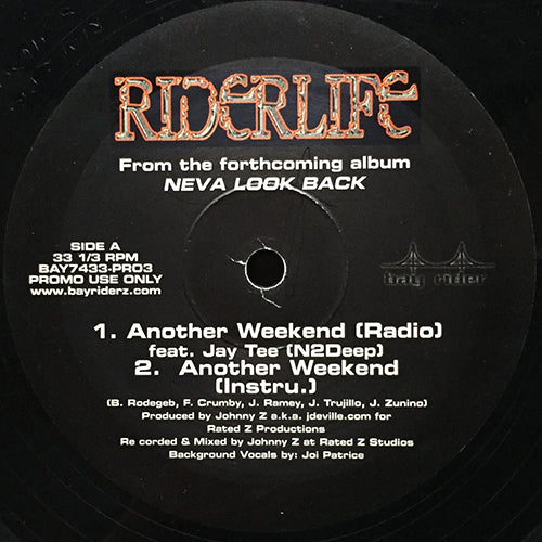 RIDERLIFE // ANOTHER WEEKEND (2VER) / NEVA LOOK BACK (2VER)