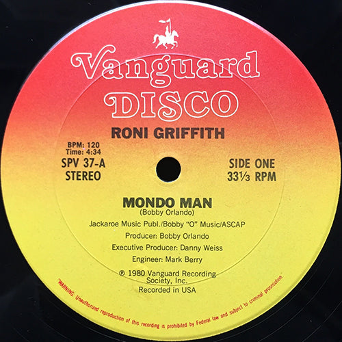 RONI GRIFFITH // MONDO MAN (4:34) / HOT LOVER (3:25)