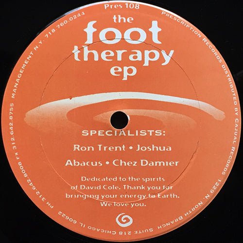 RON TRENT / JOSHUA / ABACUS / CHEZ DAMIER // FOOT THERAPY (EP) (3 TRACKS)