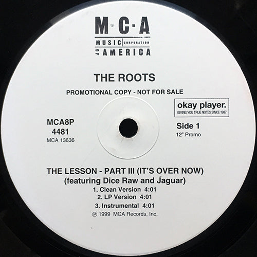ROOTS // THE LESSON PART III (IT'S OVER NOW) (3VER) / Y'ALL KNOW WHOO (2VER) / ENCORE