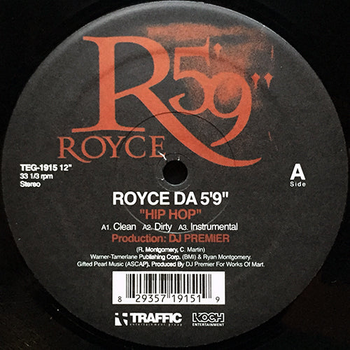 ROYCE DA 5'9" // HIP HOP (3VER) / THROWBACK (3VER)