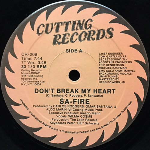 SA-FIRE // DON'T BREAK MY HEART (3VER)