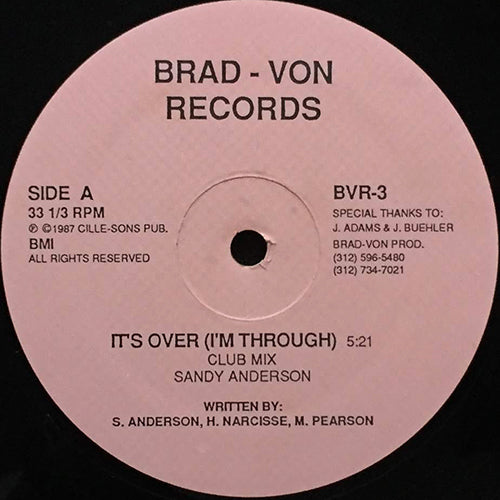SANDY ANDERSON // IT'S OVER (I'M THROUGH) (3VER)