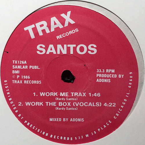 SANTOS // WORK THE TRAX / WORK THE BOX (VOCALS) / SPACE THE BOX / BEAT THE KNUCKLES