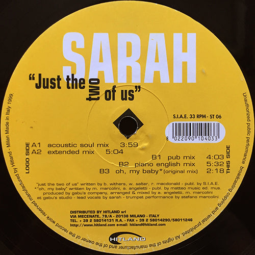 SARAH // JUST THE TWO OF US (4VER) / OH MY BABY