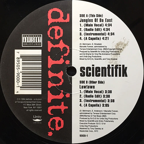 SCIENTIFIK // JUNGLES OF DA EAST (4VER) / LAWTOWN (4VER)