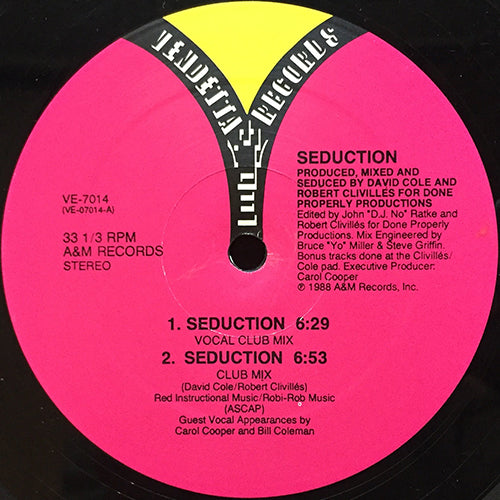 SEDUCTION // SEDUCTION (3VER) / EVERY BODY "JUMP" / DEVOTE YOURSELF