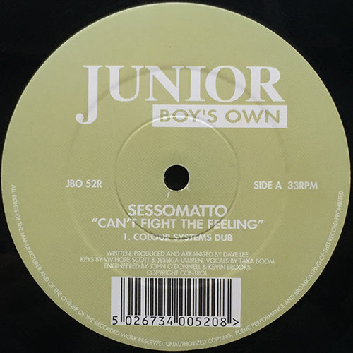 SESSOMATTO // CAN'T FIGHT THE FEELING (COLOUR SYSTEMS REMIX) (2VER) / CHIKABOOM