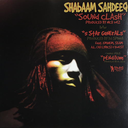 SHABAAM SAHDEEQ // SOUND CLASH (2VER) / PENDILUM / 5 STAR GENERALS (3VER)