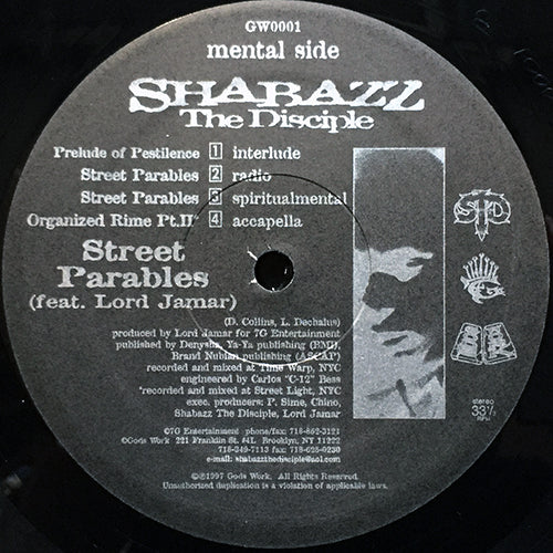 SHABAZZ THE DISCIPLE // STREET PARABLES (2VER) / ORGANIZED RIME (PT. II) (4VER) / THE LINK