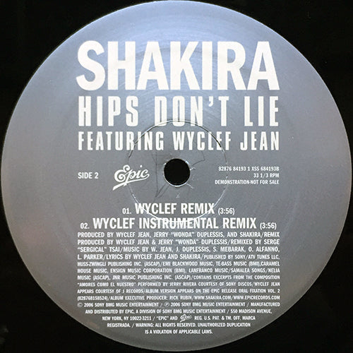 SHAKIRA feat. WYCLEF JEAN // HIPS DON'T LIE (3VER)