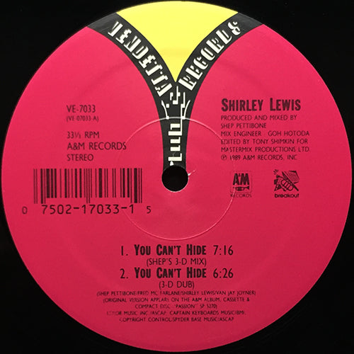 SHIRLEY LEWIS // YOU CAN'T HIDE (5VER)