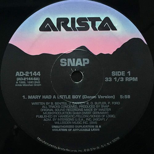 SNAP // MARY HAD A LITTLE BOY (2VER) / WITNESS THE STRANGE