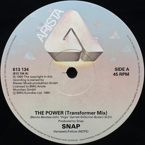 SNAP // THE POWER (TRANSFORMER MIX) (6:01) / (GENERATOR MIX) (7:22)