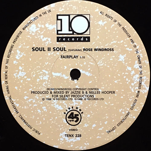 SOUL II SOUL feat. ROSE WINDROSS // FAIR PLAY (3VER)