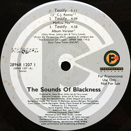 SOUNDS OF BLACKNESS // TESTIFY (6VER)