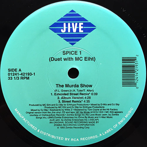 SPICE 1 duet with MC EIHT // THE MURDA SHOW (5VER) / SMOOTH ASS GETAWAY