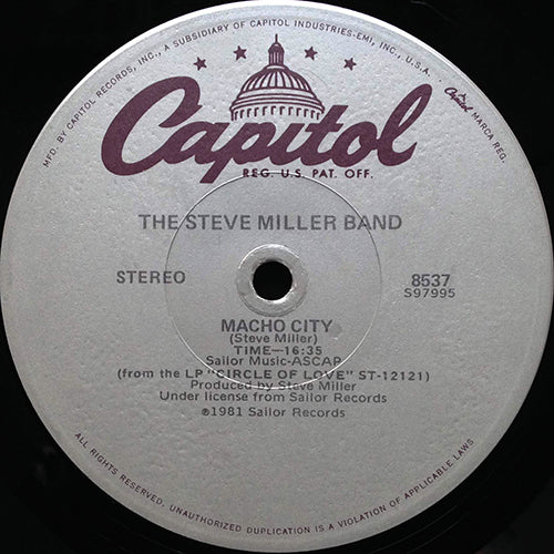 STEVE MILLER BAND // ABRACADABRA (5:10) / MACHO CITY (16:35)